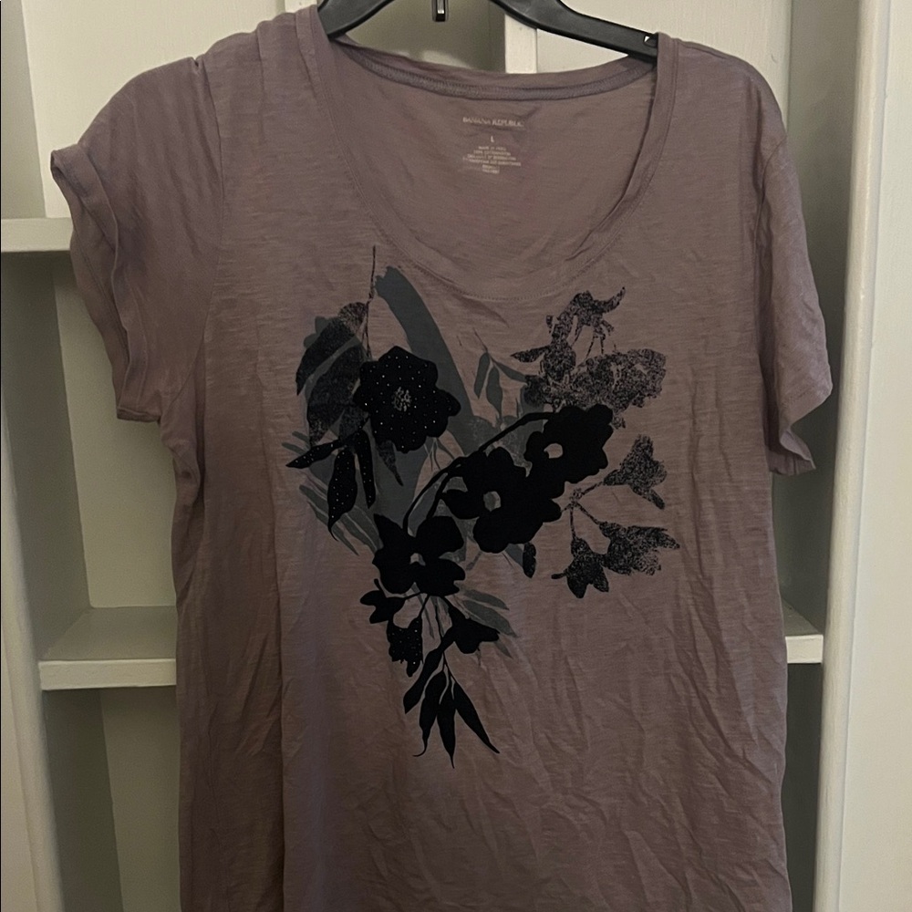 Banana republic Women's Purple Graphic Top